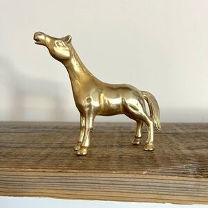MCM brass horse vintage